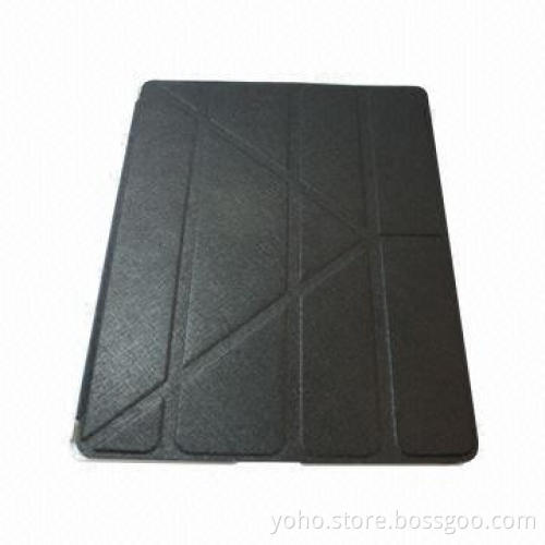 Flip Leather Case for Apple New iPad with Four Fold to Stand, Available in Various Colors
